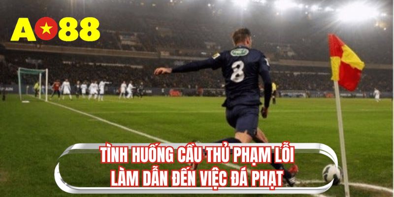 Tình huống cầu thủ phạm lỗi làm dẫn đến việc đá phạt